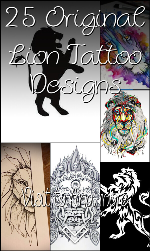 25 Original Lion Tattoo Designs
