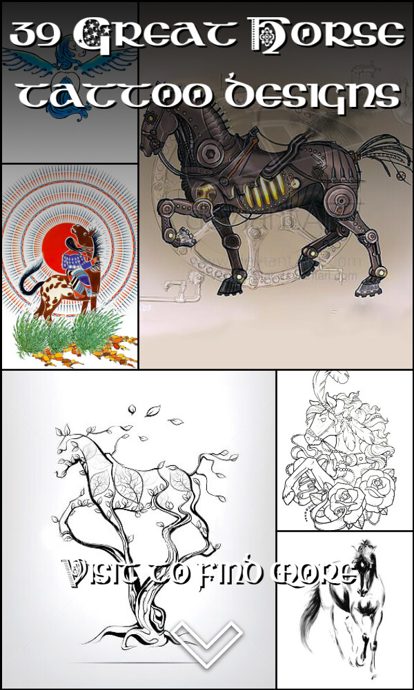 39 Great Horse tattoo designs