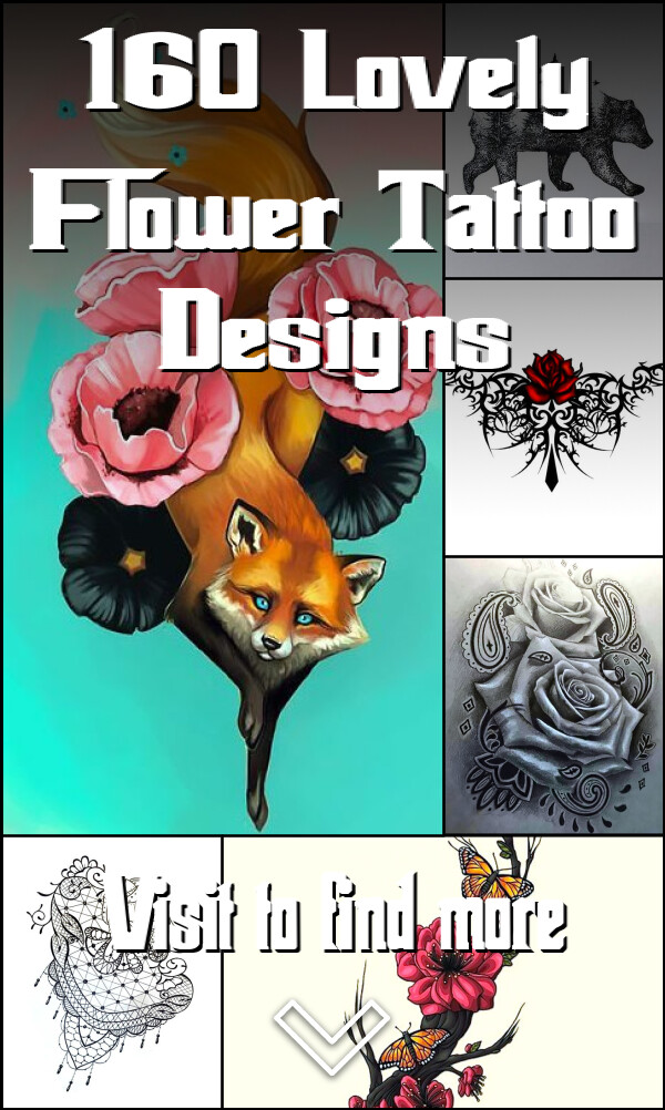 160 Lovely Flower Tattoo Designs
