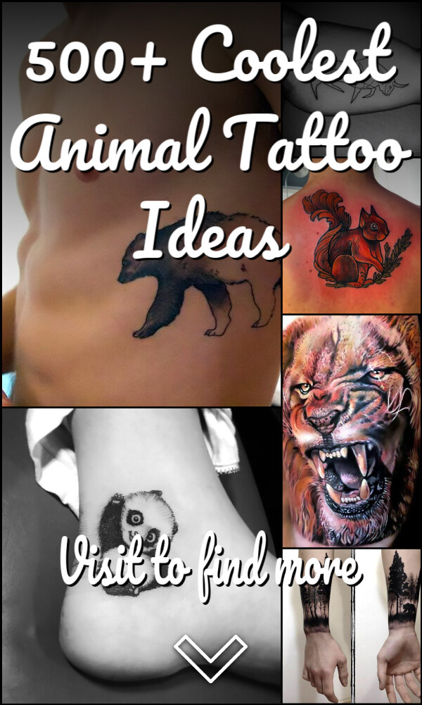 500+ Coolest Animal Tattoo Ideas