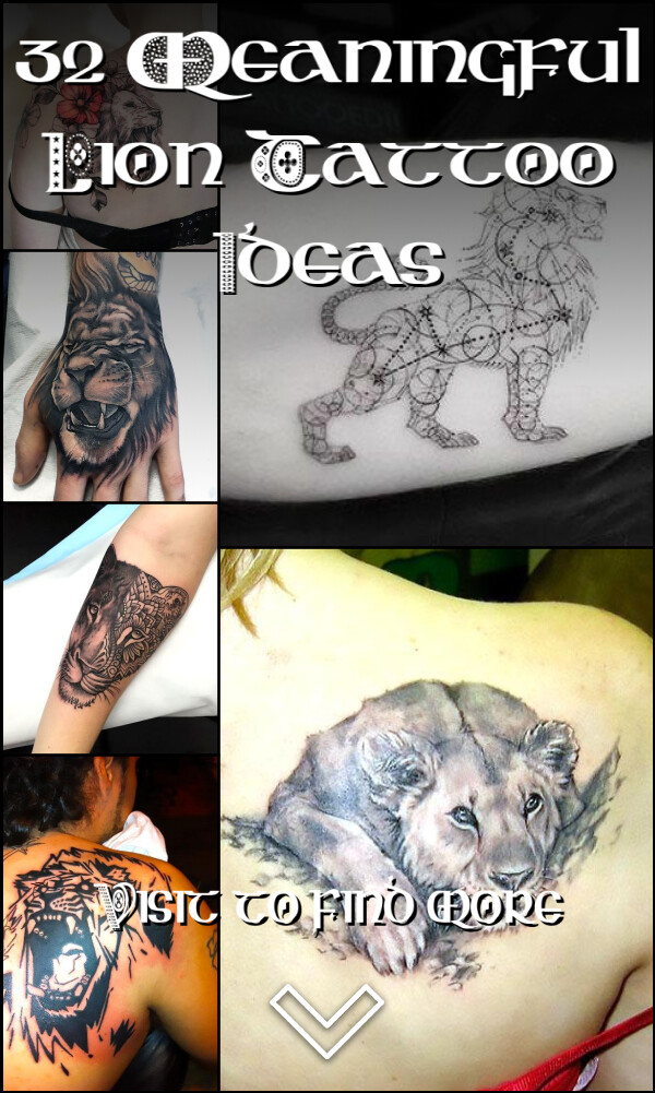 32 Meaningful Lion Tattoo Ideas