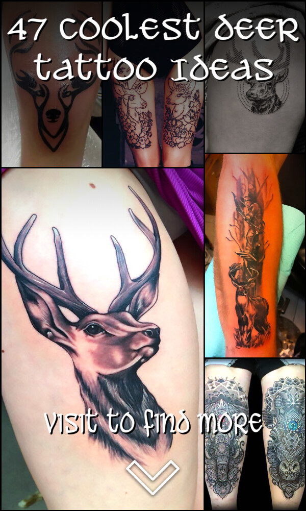 47 Coolest Deer Tattoo Ideas