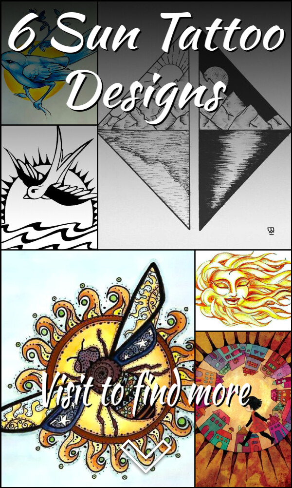 6 Sun Tattoo Designs