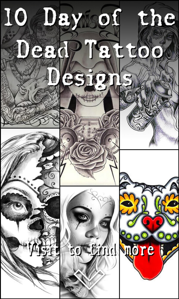 10 Day of the Dead Tattoo Designs