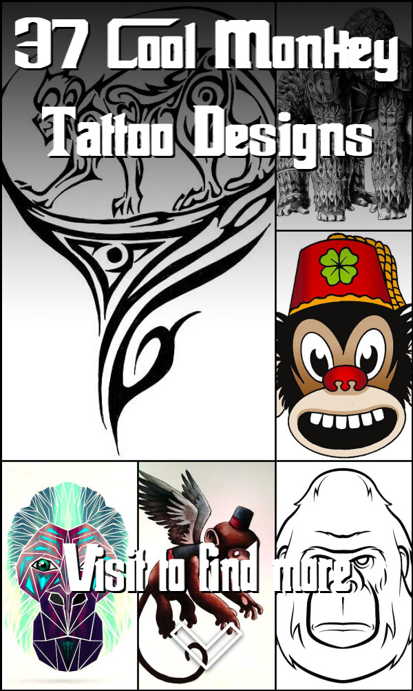 37 Cool Monkey Tattoo Designs