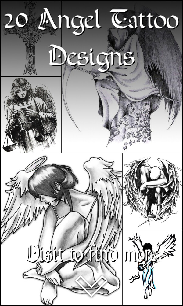 20 Angel Tattoo Designs