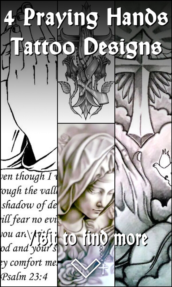 4 Praying Hands Tattoo Designs