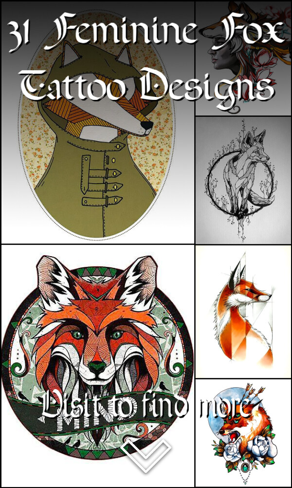 31 Feminine Fox Tattoo Designs