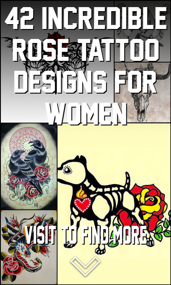 42 Incredible Rose Tattoo Designs for Women