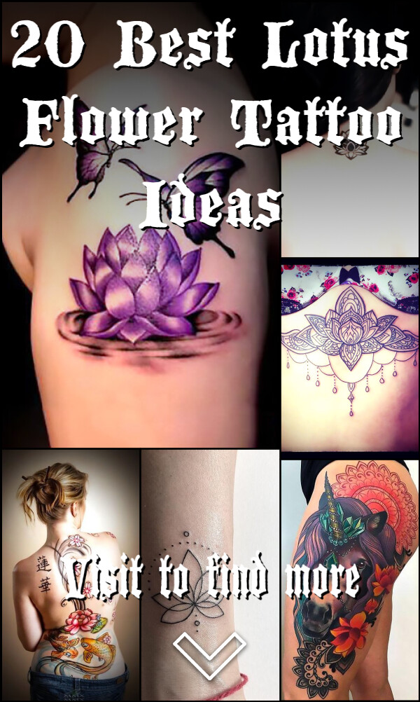 20 Best Lotus Flower Tattoo Ideas