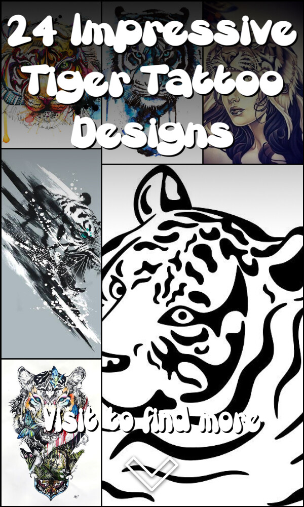 24 Impressive Tiger Tattoo Designs