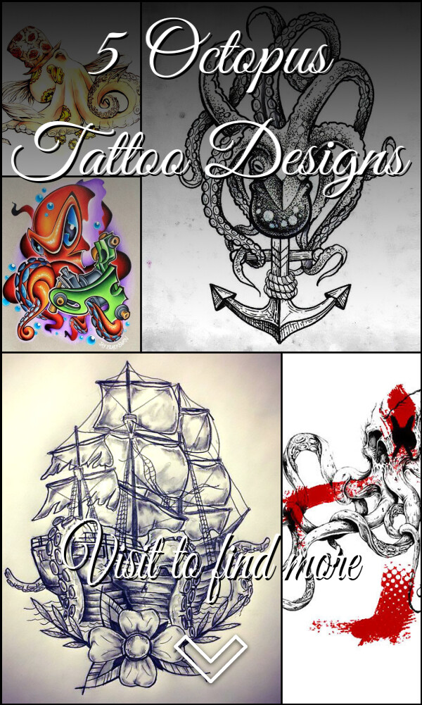 5 Octopus Tattoo Designs