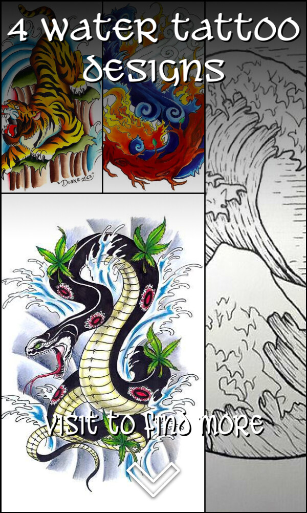 4 Water Tattoo Designs