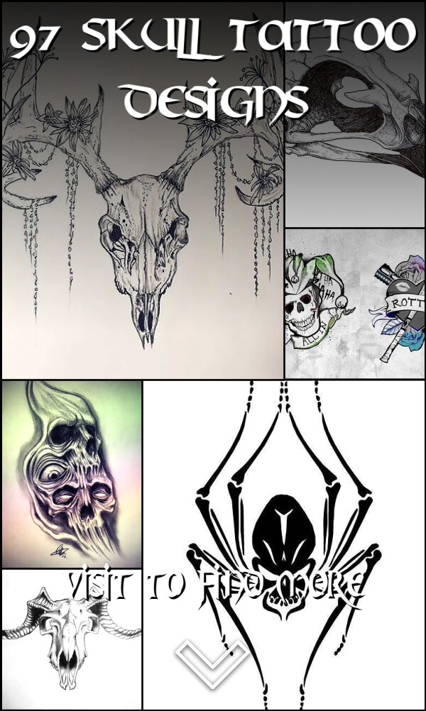 97 Skull Tattoo Designs