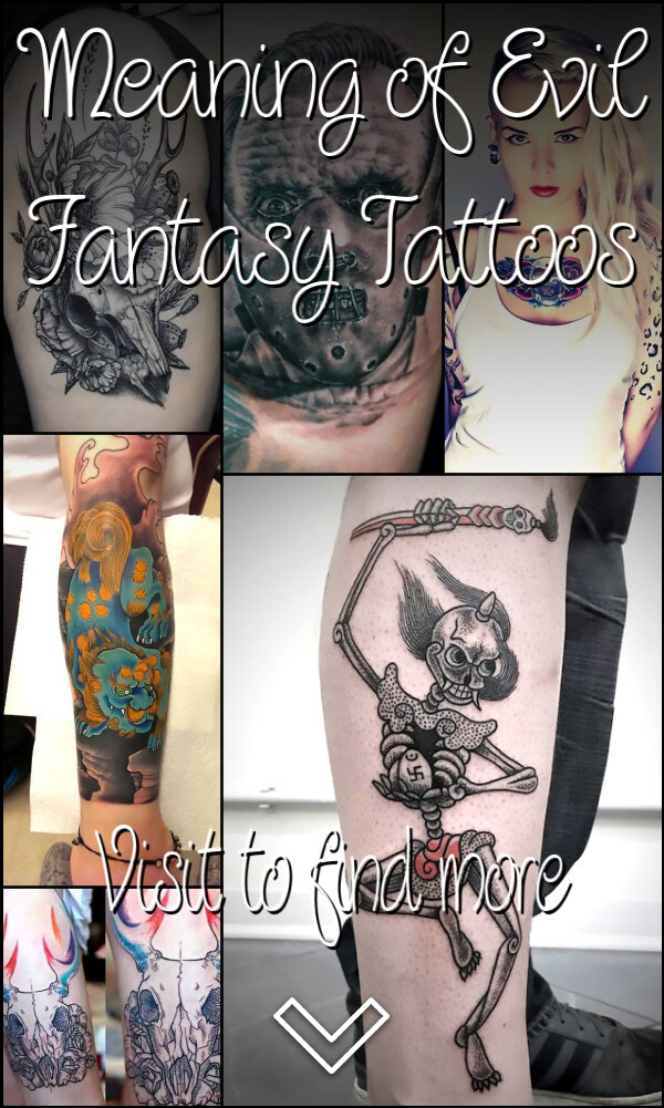 Meaning of Evil Fantasy Tattoos