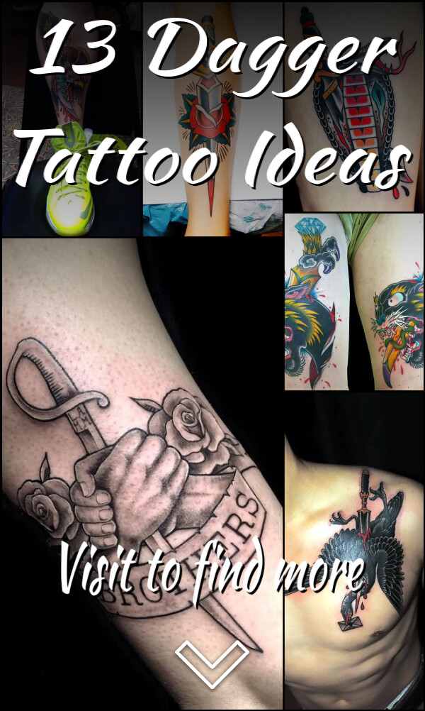 13 Dagger Tattoo Ideas