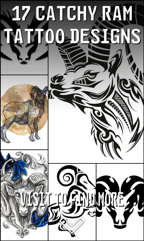 17 Catchy Ram Tattoo Designs