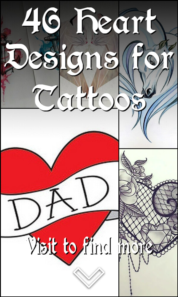46 Heart Designs for Tattoos 