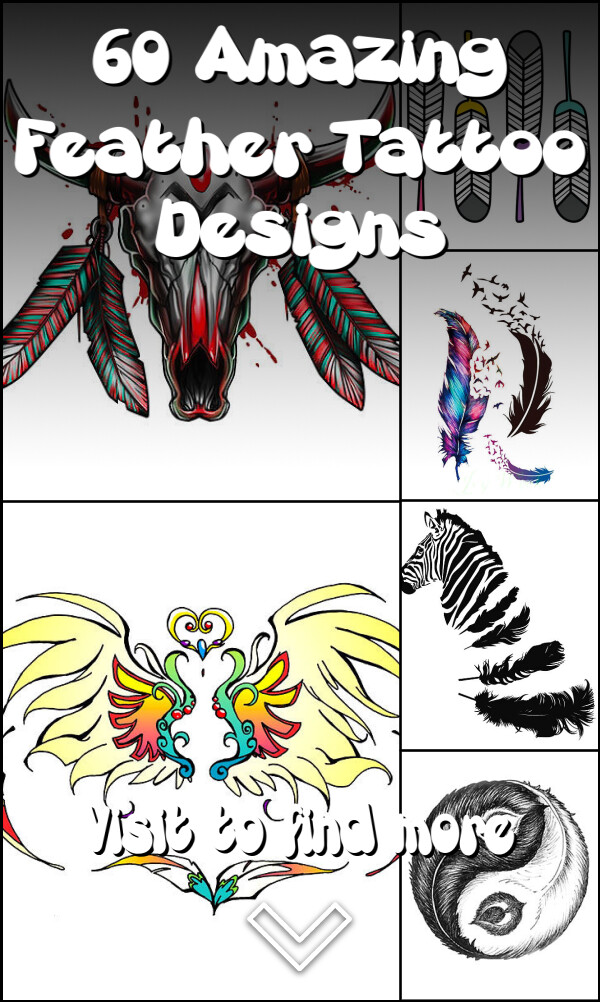 60 Amazing Feather Tattoo Designs