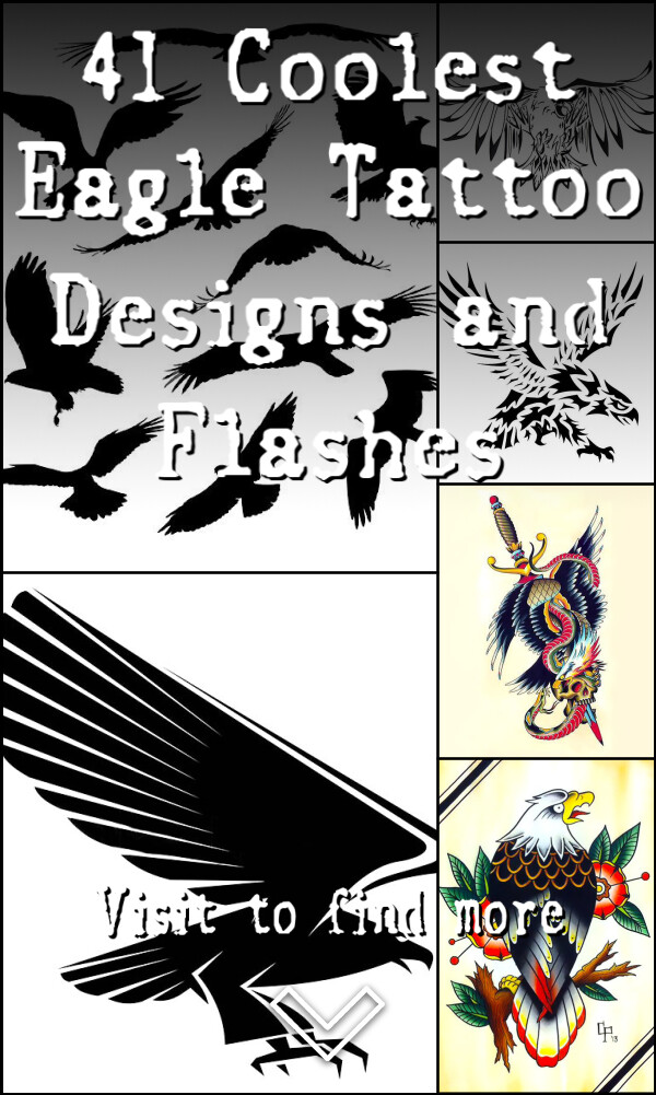 41 Coolest Eagle Tattoo Designs and Flashes
