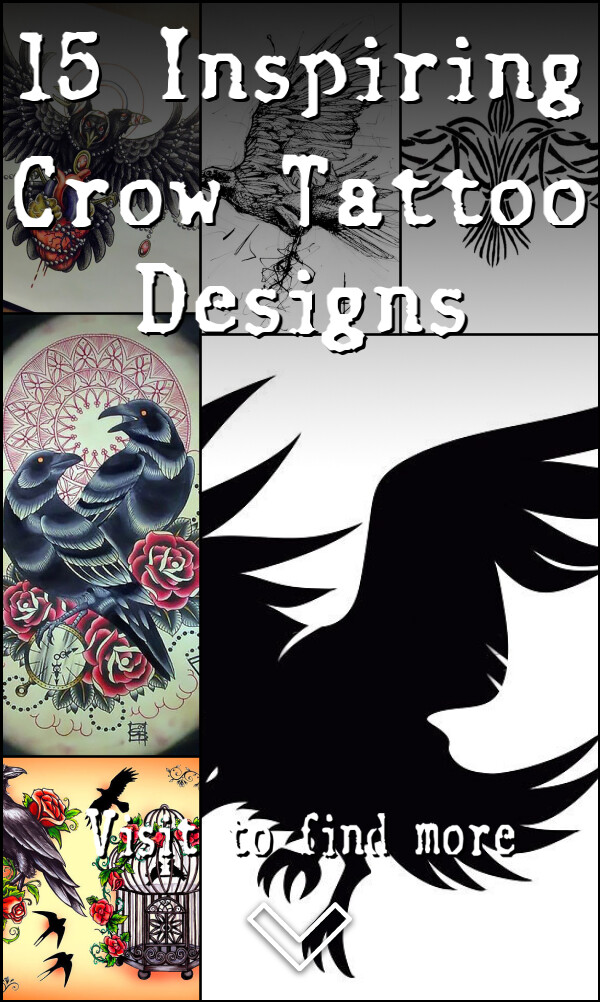 15 Inspiring Crow Tattoo Designs