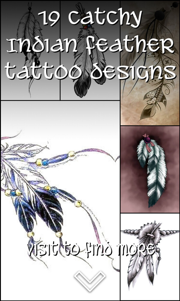 19 Catchy Indian Feather Tattoo Designs