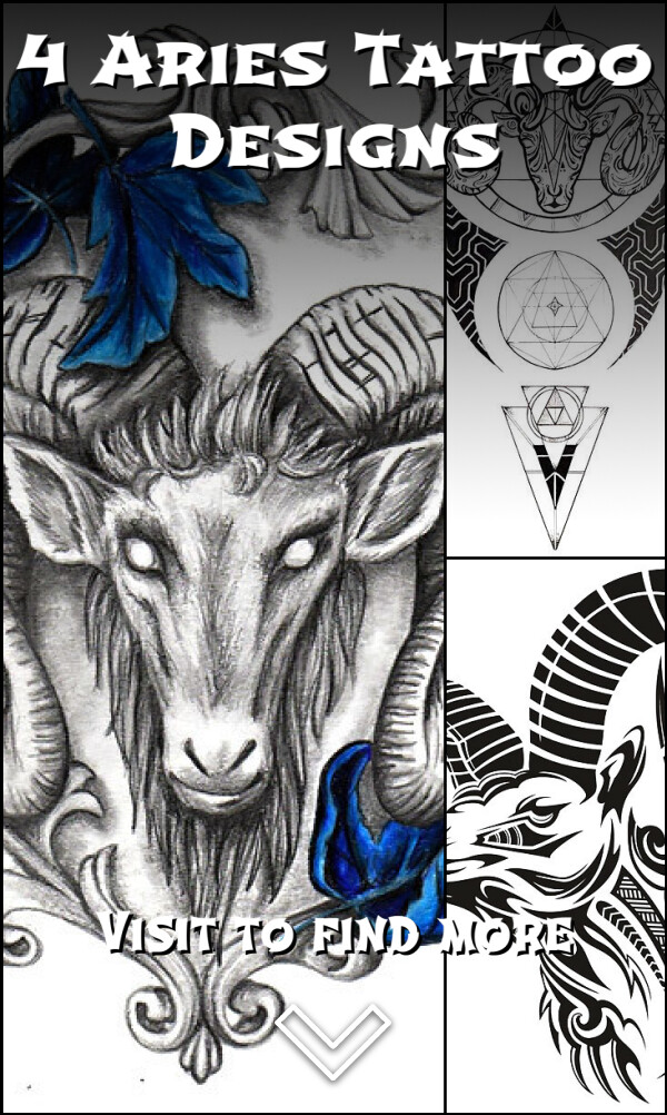 4 Aries Tattoo Designs