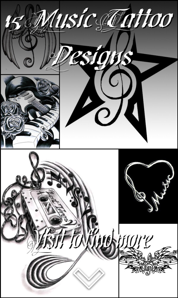 15 Music Tattoo Designs