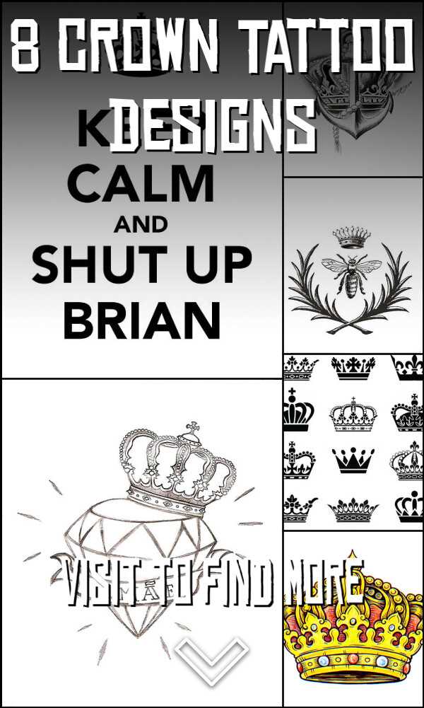 8 Crown Tattoo Designs