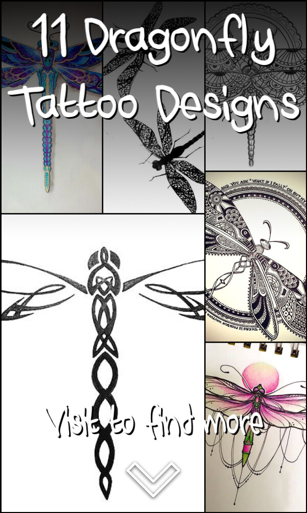 11 Dragonfly Tattoo Designs