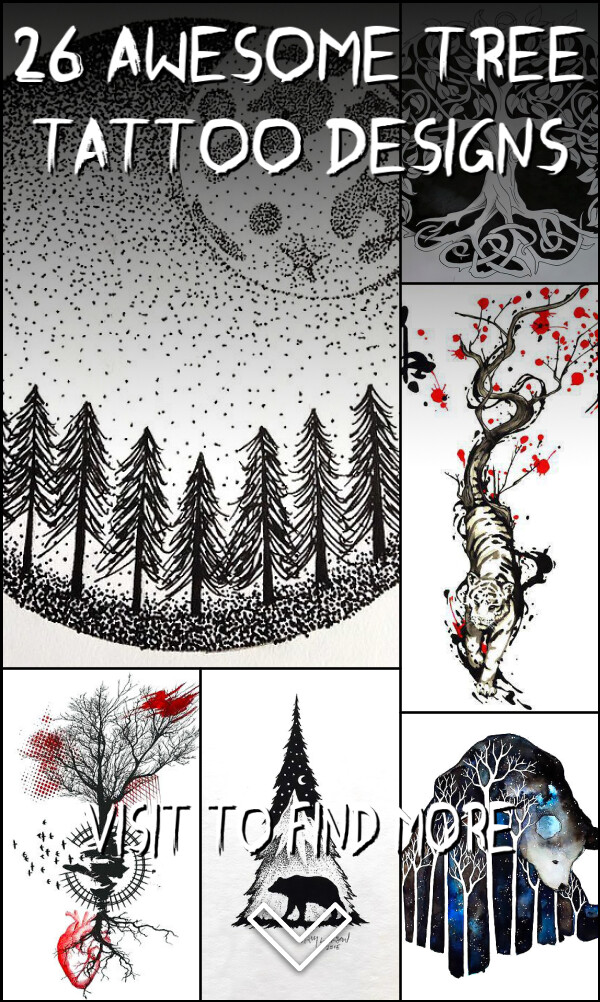 26 Awesome Tree Tattoo Designs