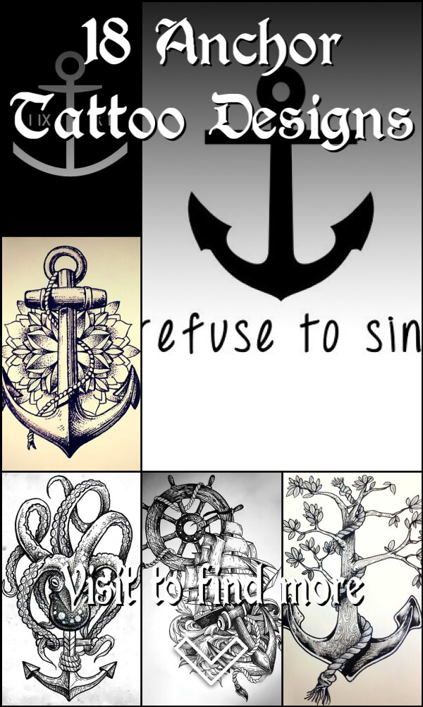 18 Anchor Tattoo Designs