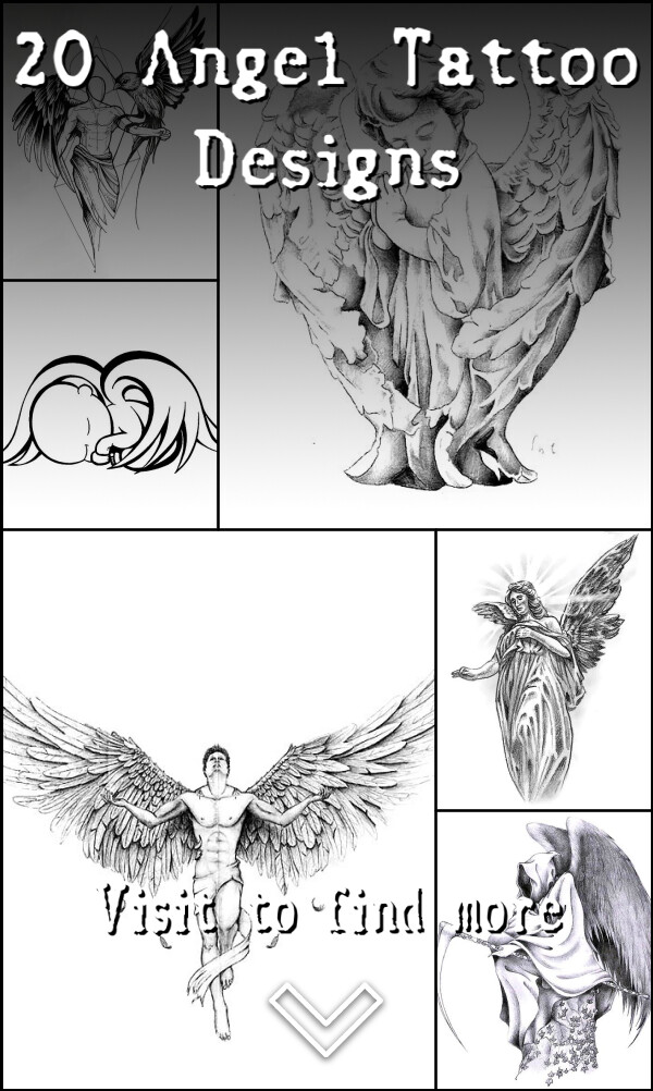 20 Angel Tattoo Designs