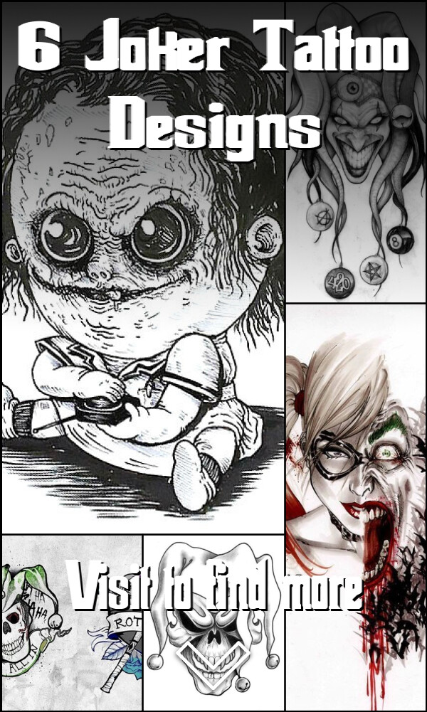 6 Joker Tattoo Designs