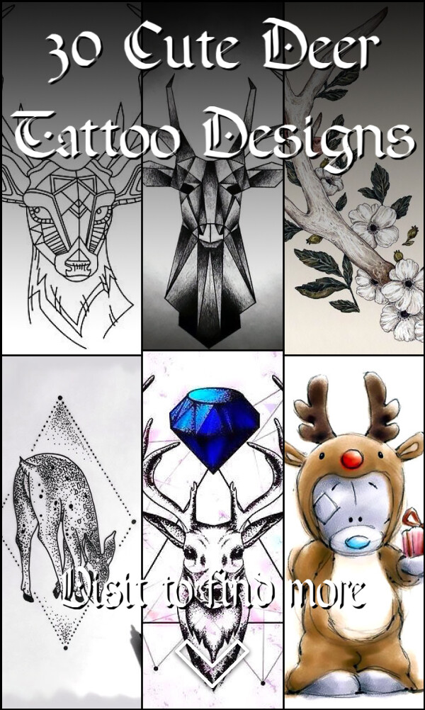 30 Cute Deer Tattoo Designs
