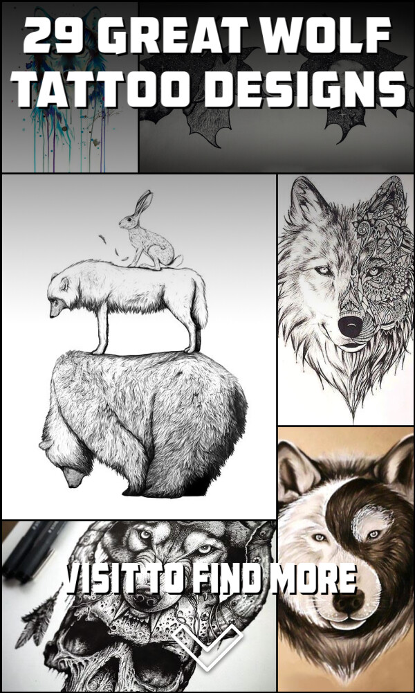 29 Great Wolf Tattoo Designs