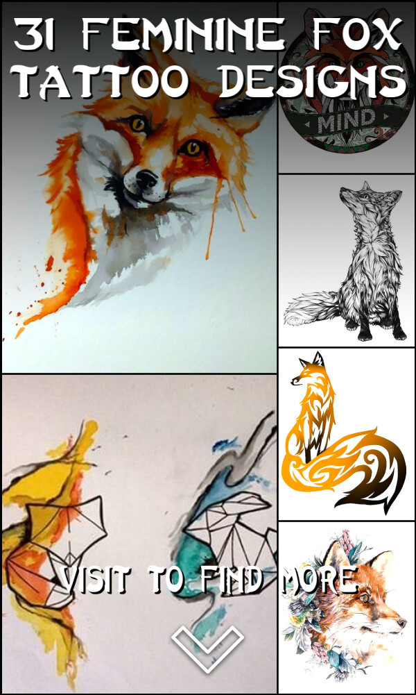 31 Feminine Fox Tattoo Designs