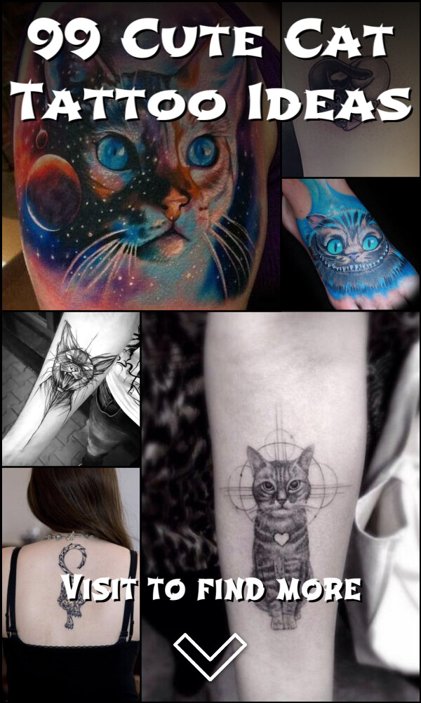 99 Cute Cat Tattoo Ideas