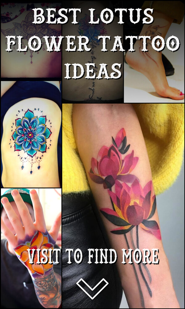 20 Best Lotus Flower Tattoo Ideas