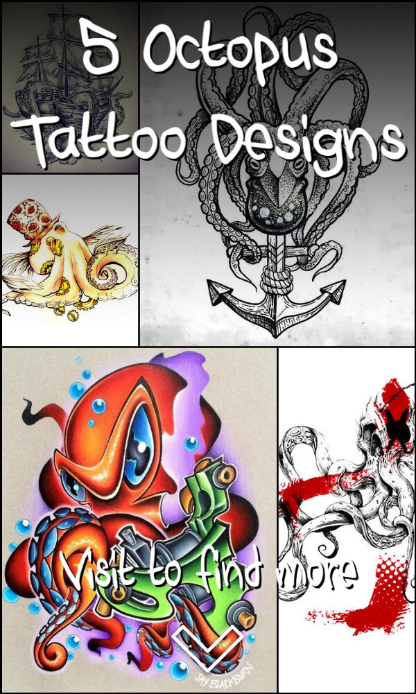 5 Octopus Tattoo Designs