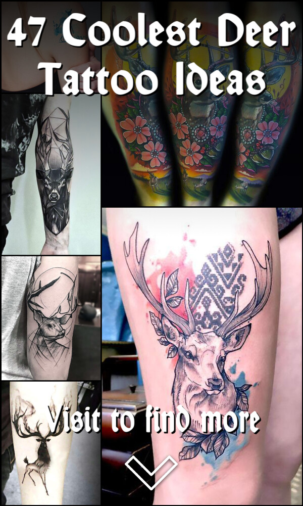 47 Coolest Deer Tattoo Ideas