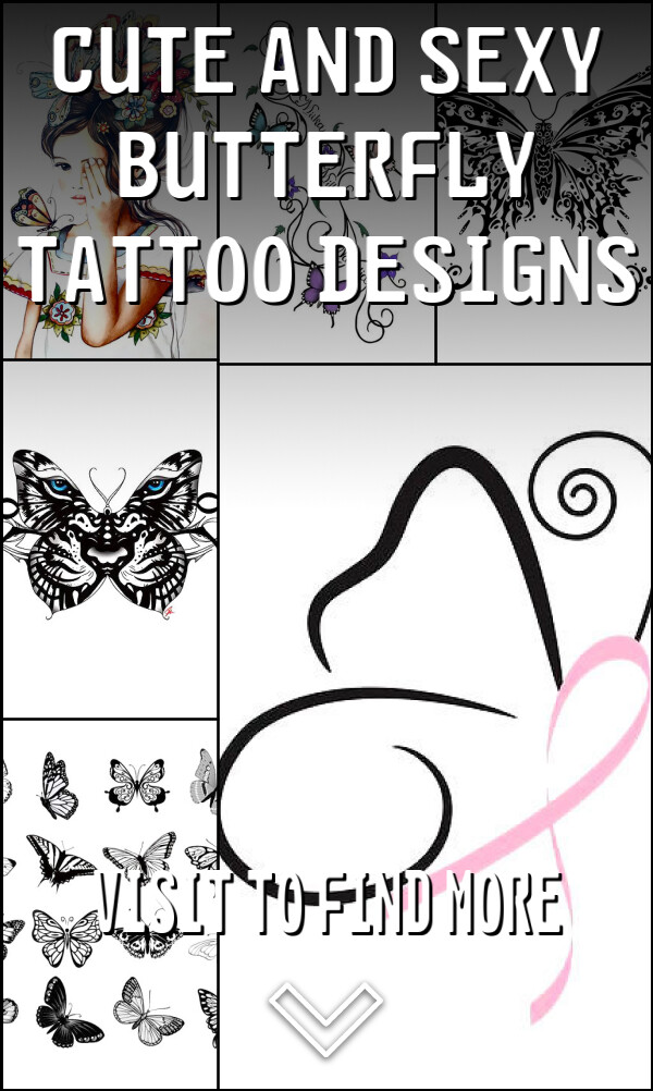 Cute and Sexy Butterfly Tattoo Designs