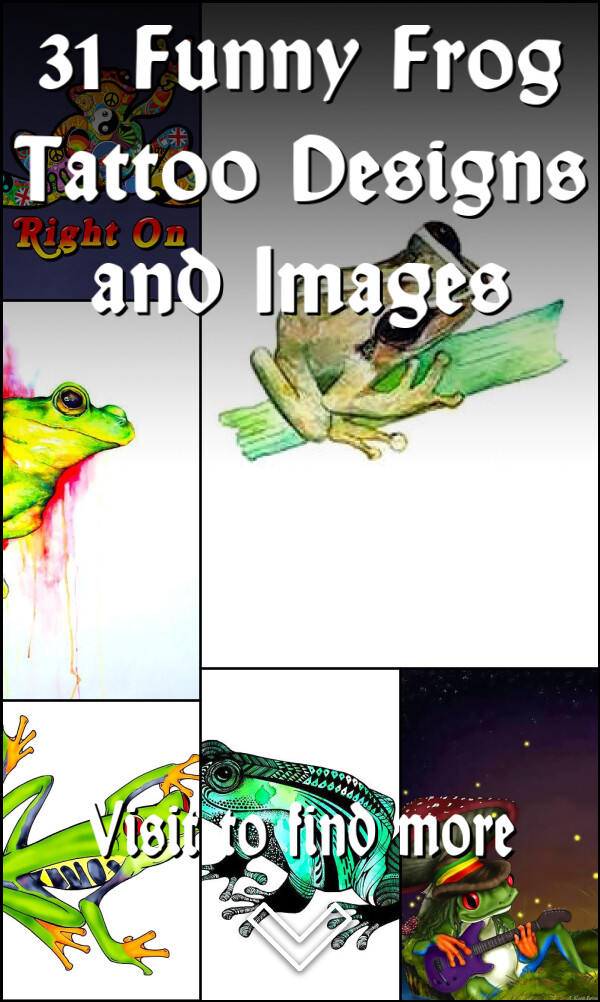 31 Funny Frog Tattoo Designs and Images