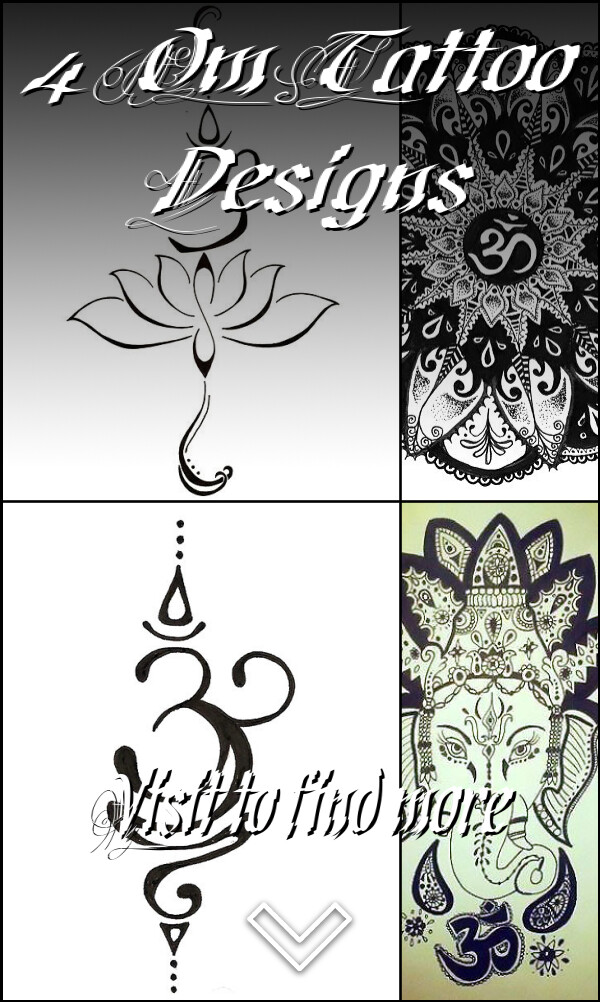 4 Om Tattoo Designs