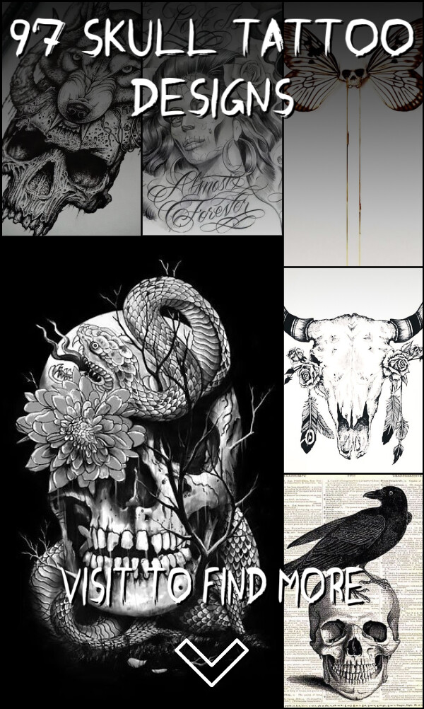 97 Skull Tattoo Designs