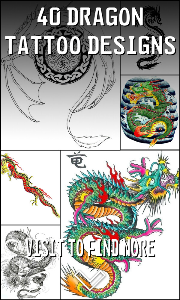 40 Dragon Tattoo Designs