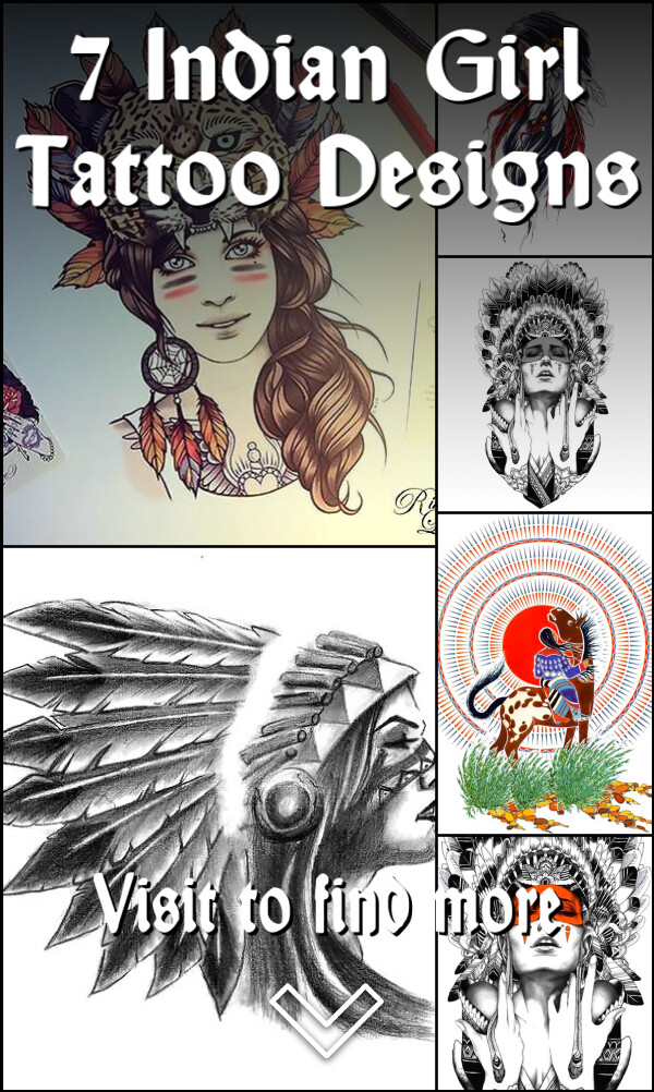 7 Indian Girl Tattoo Designs