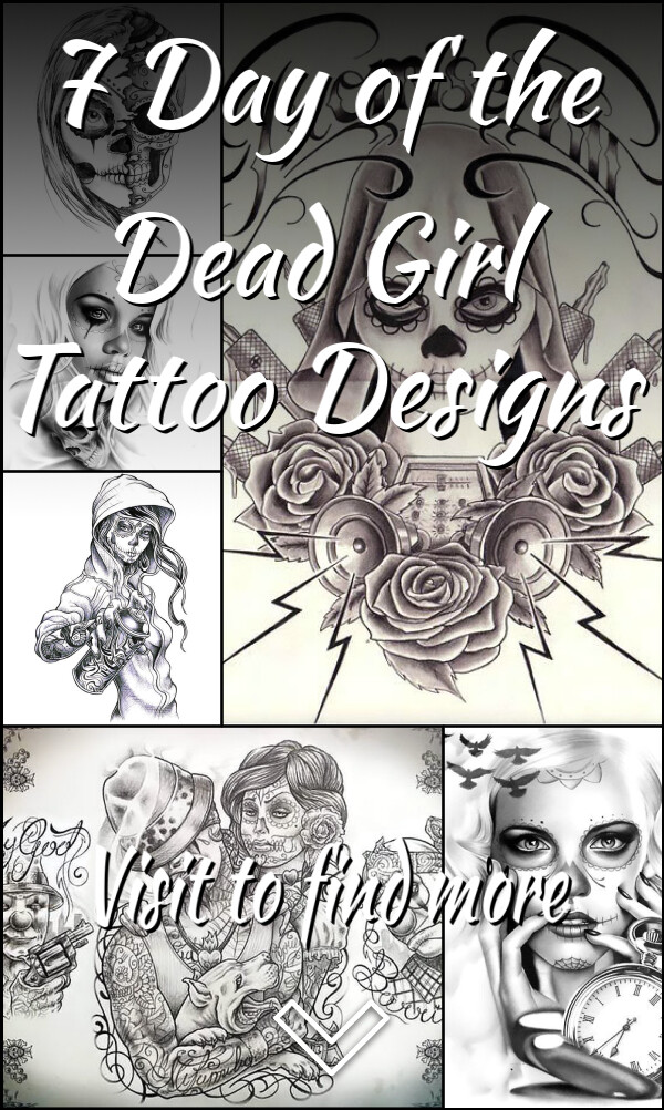 7 Day of the Dead Girl Tattoo Designs