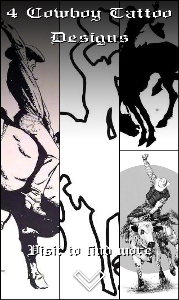 4 Cowboy Tattoo Designs
