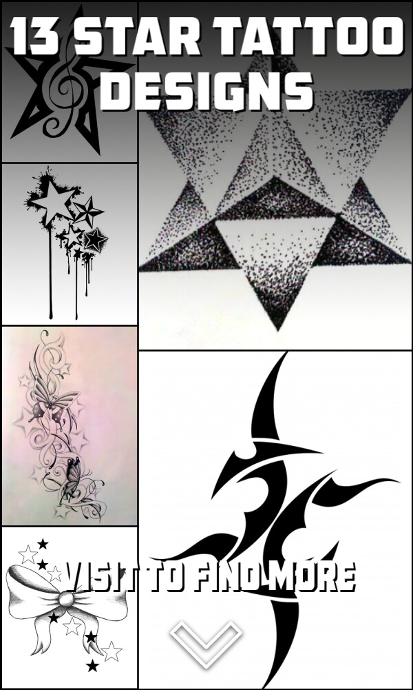 13 Star Tattoo Designs